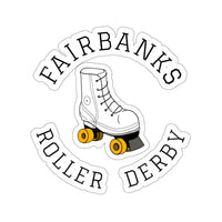Fairbanks Roller Derby Round Logo Kiss-Cut Stickers