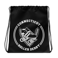 Connecticut Roller Derby Drawstring bag