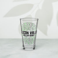 Silicon Valley Roller Derby Shaker pint glass