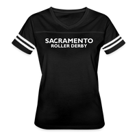 Sacramento Roller Derby Vintage Sport T-Shirt - black/white