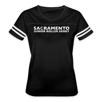 Sacramento Junior Roller Derby Women’s Vintage Sport T-Shirt - black/white