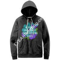 We Recover Loudly Recycled Fleece Hoodie District Mens Re-Fleece / Charcoal Heather S Apparel