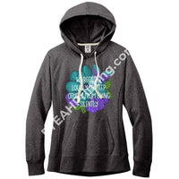 We Recover Loudly Recycled Fleece Hoodie District Womens Re-Fleece / Charcoal Heather S Apparel