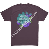 We Recover Loudly Tee Next Level Mens Triblend Shirt / Vintage Purple S Apparel