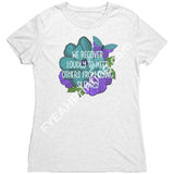 We Recover Loudly Tee Next Level Womens Triblend Shirt / Heather White S Apparel