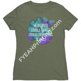 We Recover Loudly Tee Next Level Womens Triblend Shirt / Military Green S Apparel