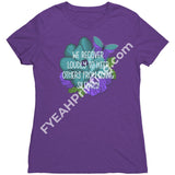 We Recover Loudly Tee Next Level Womens Triblend Shirt / Purple Rush S Apparel