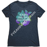 We Recover Loudly Tee Next Level Womens Triblend Shirt / Vintage Navy S Apparel